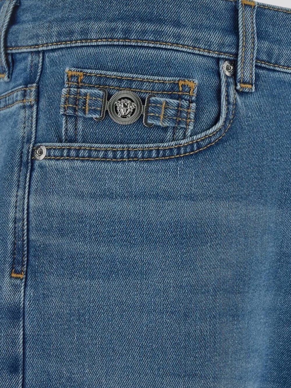 Versace Logo-Patch Denim Jeans size 36X34